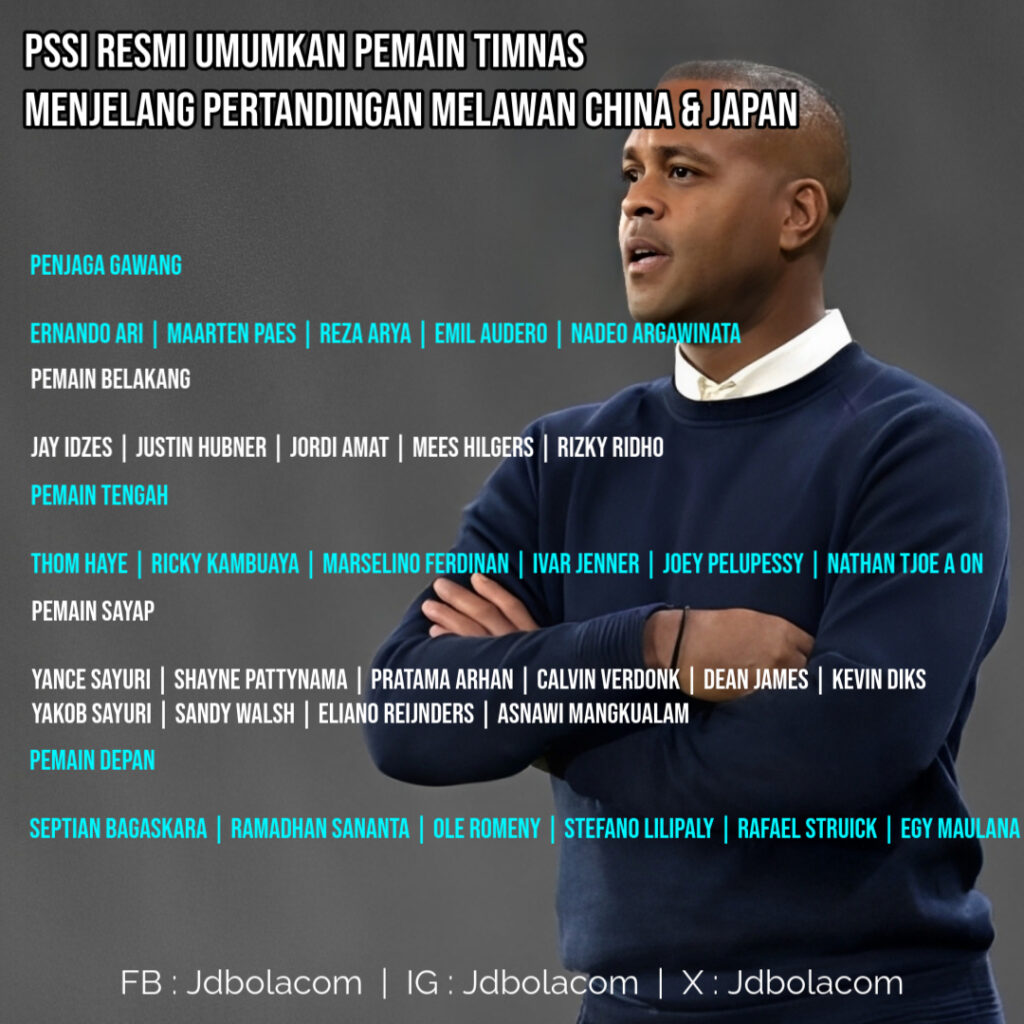 PSSI Panggil Pemain Timnas Melawan China Dan Jepang
