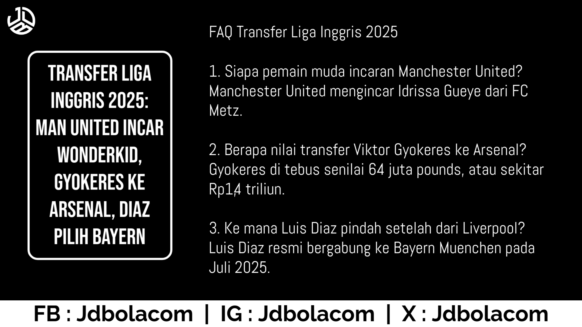 Update Transfer Liga Inggris 2025