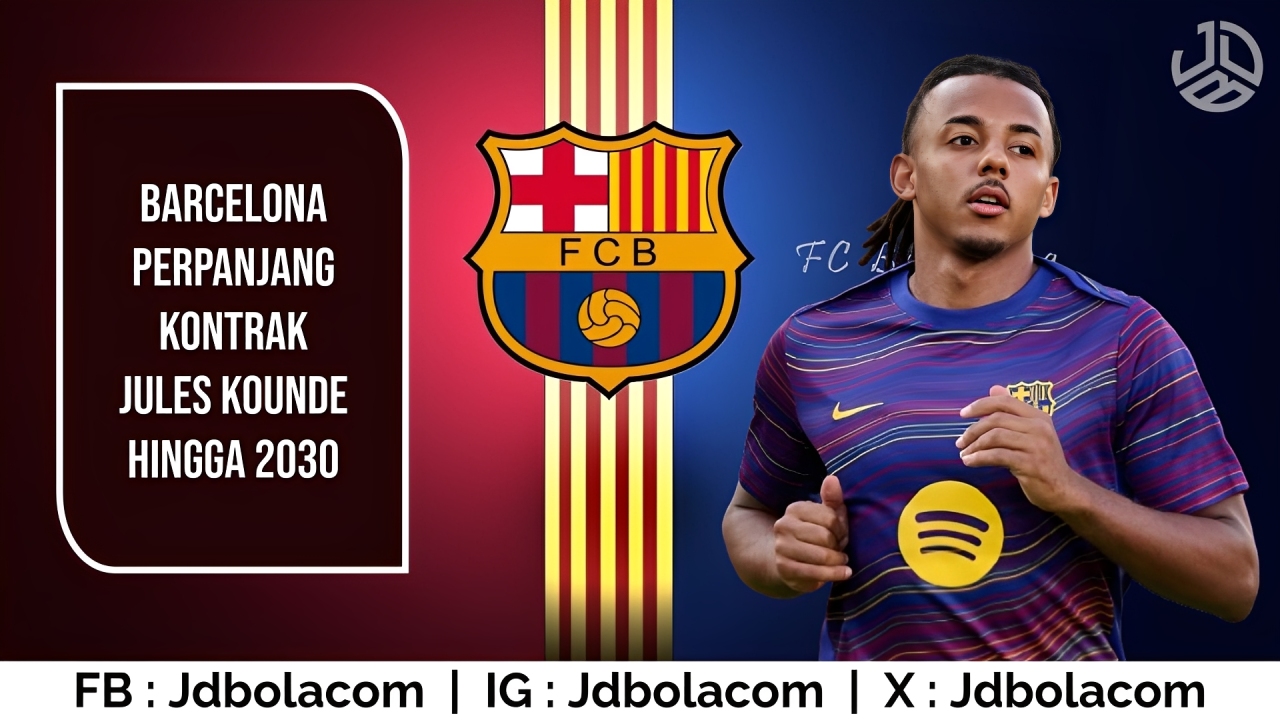 Barcelona Perpanjang Kontrak Jules Kounde hingga 2030