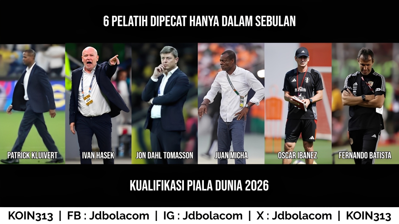 6 Pelatih Dipecat Hanya dalam Sebulan Kualifikasi Piala Dunia 2026
